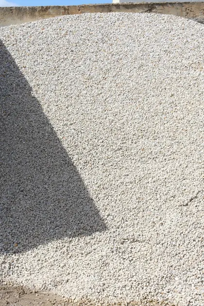 Washed river pebbles at the Bundoora yard