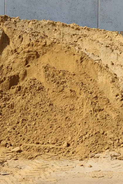 Skye white brick sand in a bulk bay